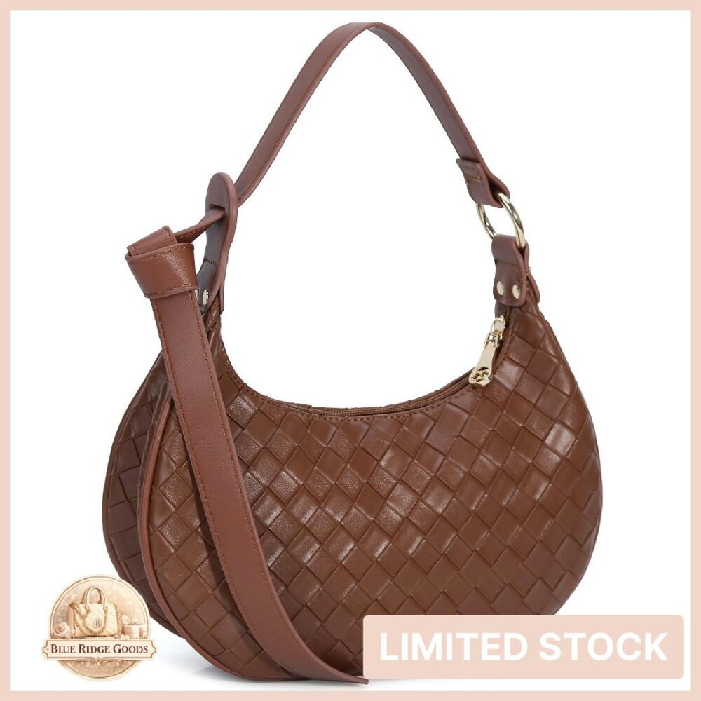Mini Hobo Tote Shoulder Bag Elegant Chic Zipper Clutch Handbag